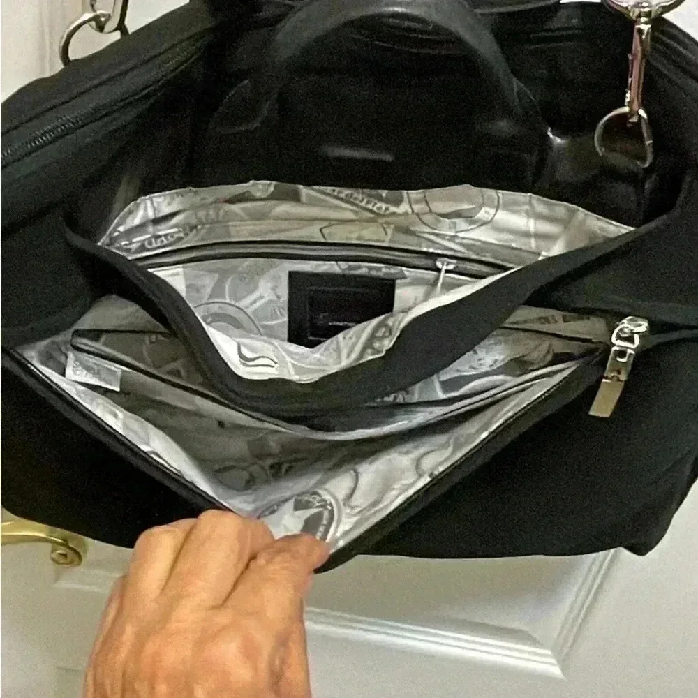 Hobo laptop, backpack,,lightweight, leather straps,handle lots of space